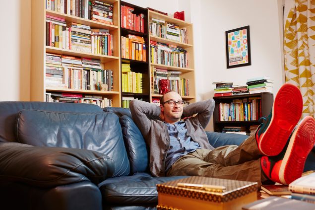Josh Gondelman, Seinfeld aficionado. (Photos: Yvonne Albinowski for Observer)