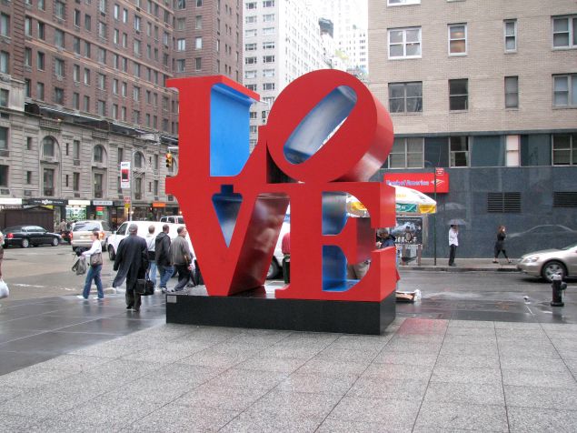 Robert Indiana's LOVE, in New York City. (Photo: Wikimedia Commons)
