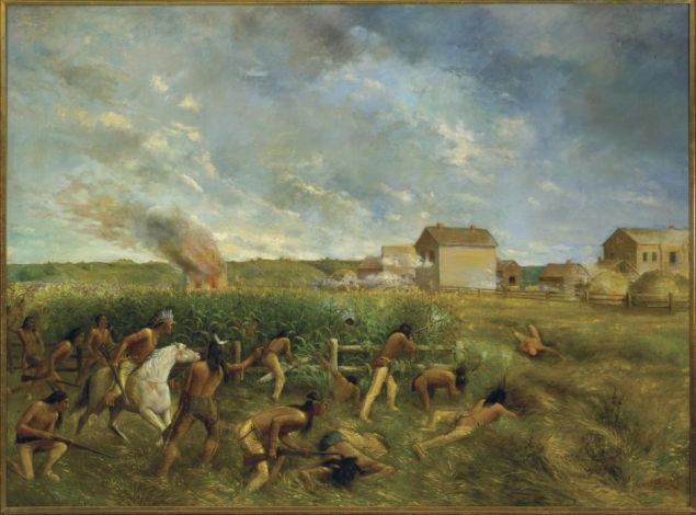 Attack on New Ulm, Anton Gag, 1904.