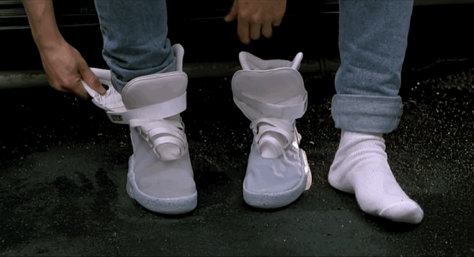The original self-lacing Nike Mags features in Back to The Future II
