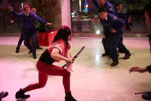 HEROES REBORN -- "Under the Mask" Episode 103 -- Pictured: Kiki Sukezane as Miko Otomo -- (Photo by: Ian Watson/NBC)