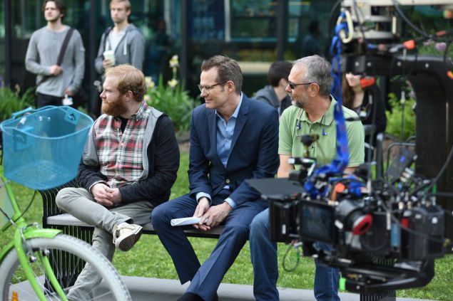 HEROES REBORN -- "The Lion's Den" Episode 105 -- Pictured: (l-r) Henry Zebrowski as Quentin Frady, Jack Coleman as HRG -- (Photo by: John Medland/NBC)