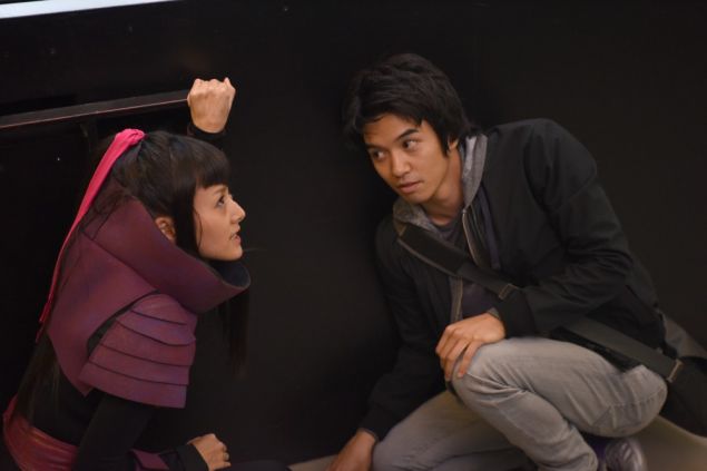 Kiki Sukezane as Miko Otomo and Toru Uchikado as Ren Shimosawa. (Photo: John Medland/NBC)