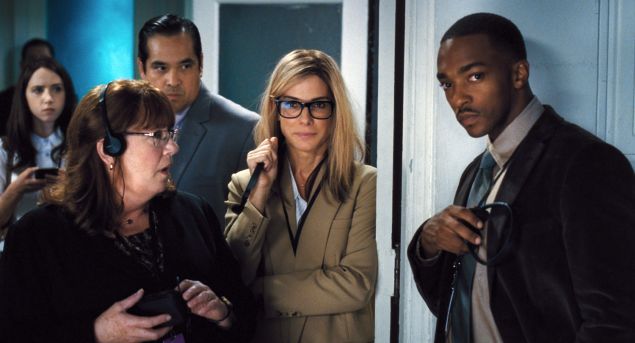 Sandra Bullock, at center, in Our Brand Is Crisis.