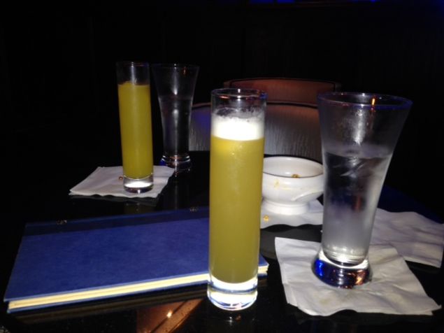 The eponymous Algonquin cocktail and a Matilda cocktail. Don't expect a martini glass. (The Observer)