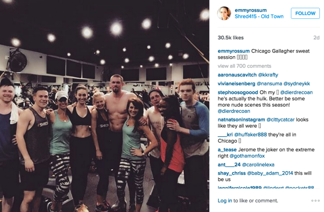 Emmy Rossum at Shred415. (Photo: Instagram/Emmy Rossum)
