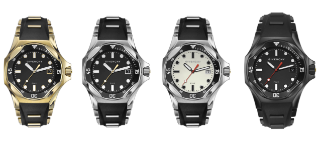 The four new watch styles (Photo: Courtesy Givenchy).