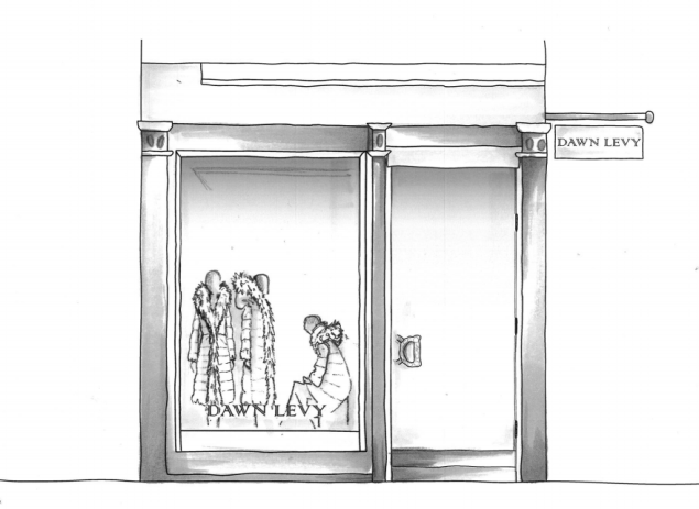 A rendering of the Dawn Levy pop-up shop (Photo: Courtesy Dawn Levy).