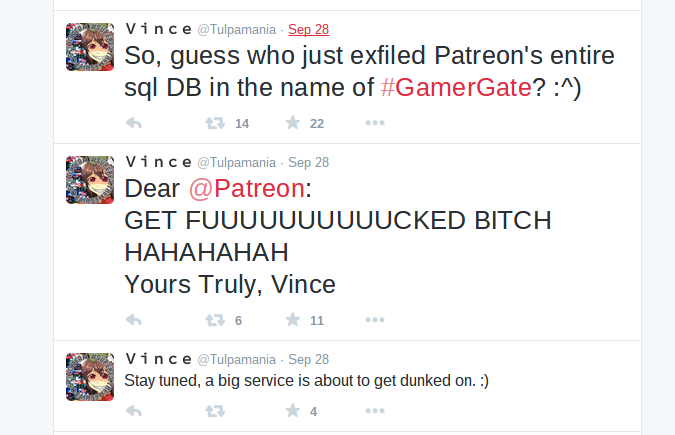 Tweets from Twitter user "Vince." (Image: Twitter screenshot)