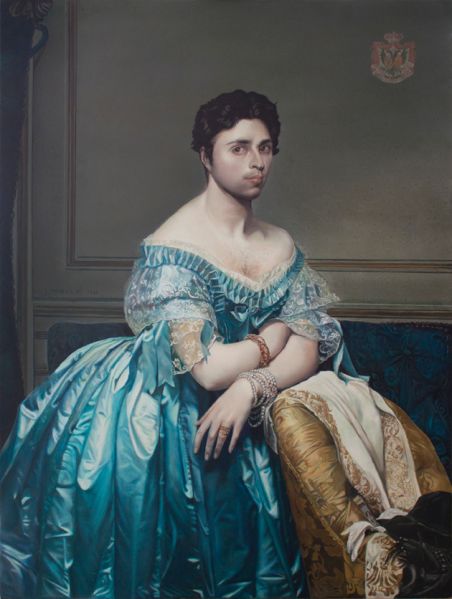 Taner Ceylan Ingres, 2015 oil on canvas 47 5/8 x 35 7/8 in 121 x 91.1 cm (PK 20952A) Courtesy of the artist and Paul Kasmin Gallery
