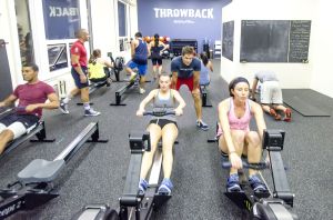 Rowers at Throwback Fitness. (Photo: Courtesy Throwback Fitness)