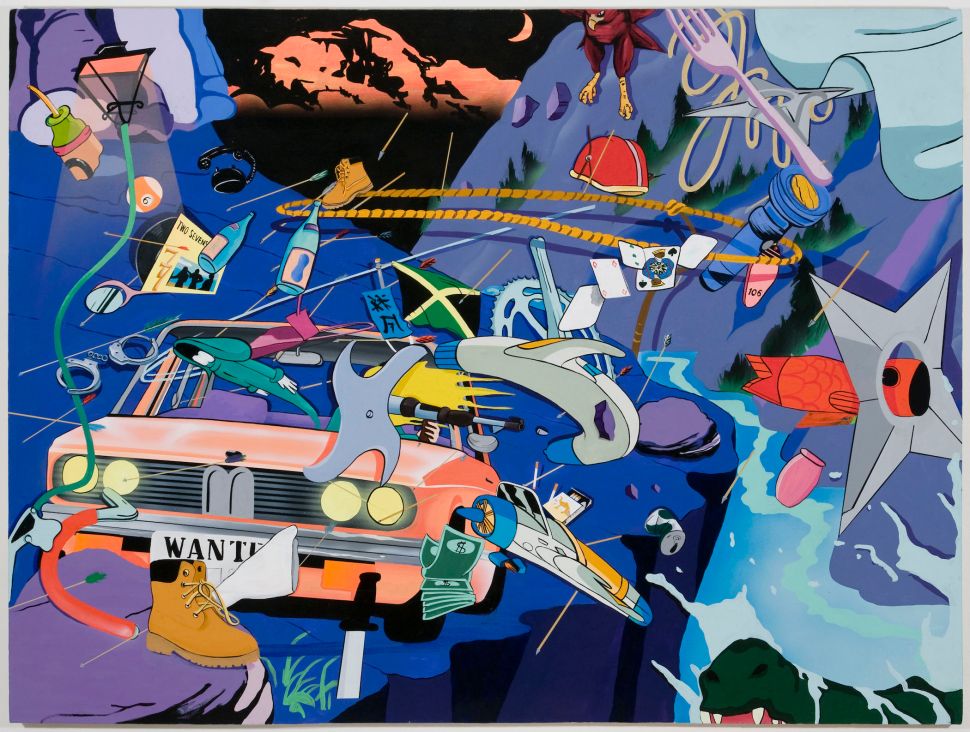 Jamian Juliano-Villani, Bounty Hunter, 2013 Acrylic on canvas 36 x 48 in (91.(Photo: Courtesy of Jamian Juliano-Villani)