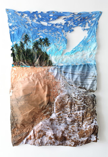 Arielle Falk's "tattered flags." (Photo: Courtesy of Pablo's Birthday)