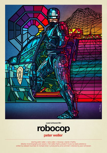 Robocop by Van Orton Design, to be featured in Alternative Movie Posters II: More Film Art From the Underground. (Photo: Van Orton Design)