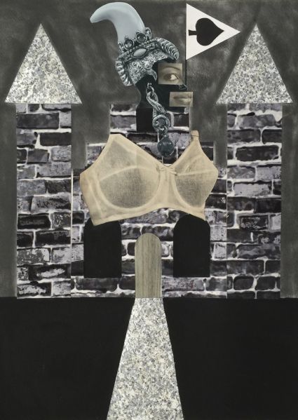 Derrick Adams, Holding Court, 2015, (The Queen of Spades). Photo: Courtesy Michael Steinberg andEminence Grise Editions
