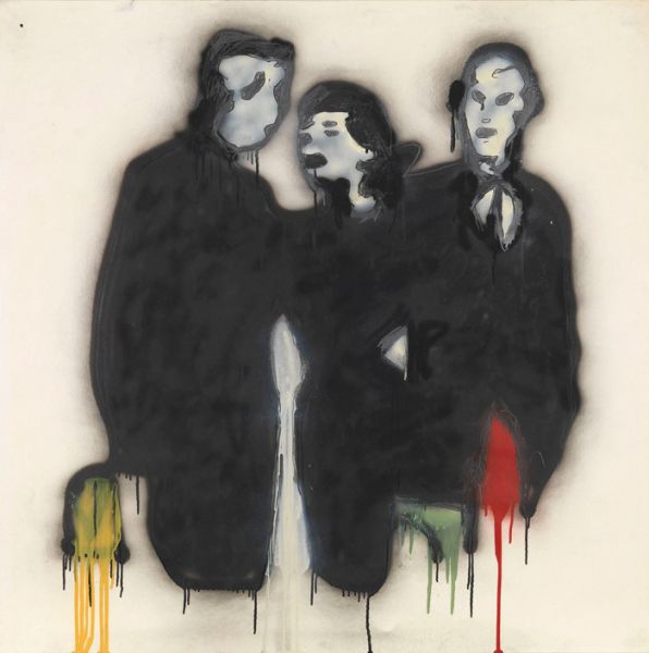 Donald Baechler, Three Figures (Wall Street Week), 1980. (Photo: Courtesy Cheim & Read, New York)