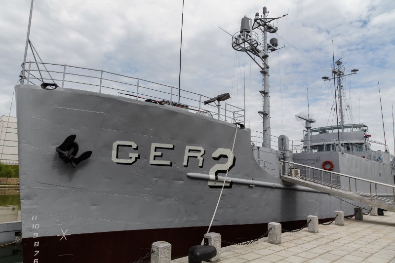The USS Pueblo, captured in 1968, and now on display at the Korean War Museum