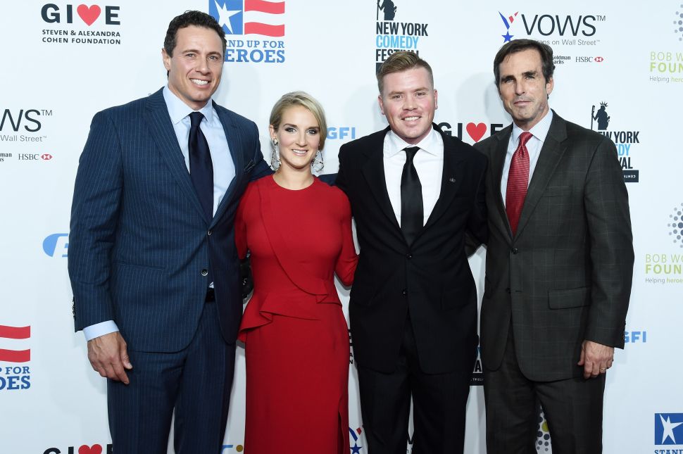 Chris Cuomo, USMC Sergeant Kirstie Ennis, Brian Meyer, Bob Woodruff (Photo: Ilya S. Savenok for Getty Images).