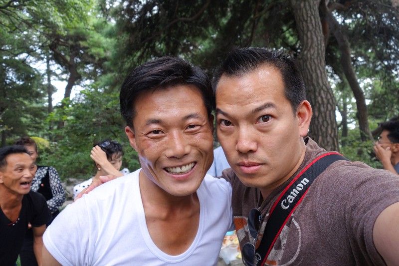 My North Korean singing partner at Moran Hill Park