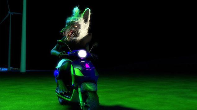 TakeshiMurata, OM Rider, 2013. Video still. (Image: Courtesy the artist and Salon 94, New York)