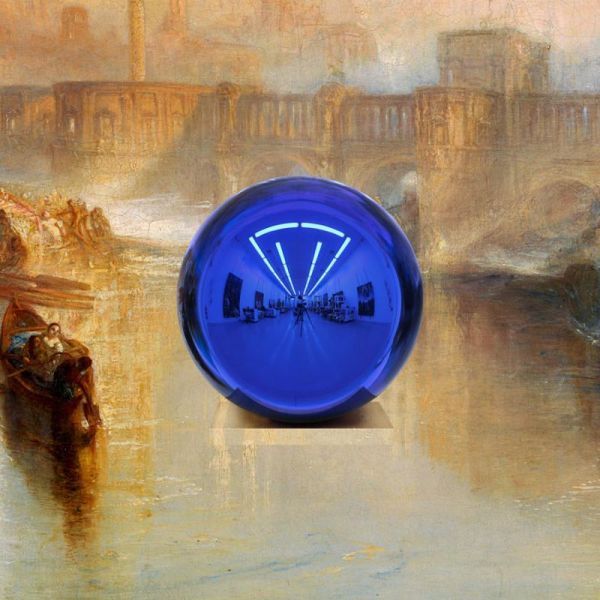 Jeff Koons, detail of Gazing Ball (Turner Ancient Rome), 2015.