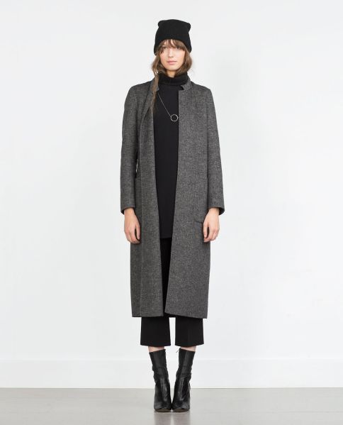 Zara Handmade long coat, $279, Zara.com (Photo: Zara).