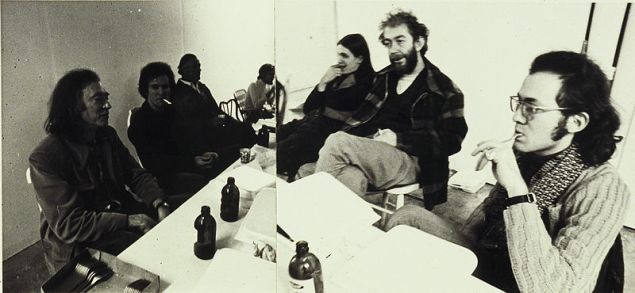 Hollis Frampton (2nd from right) and posse.