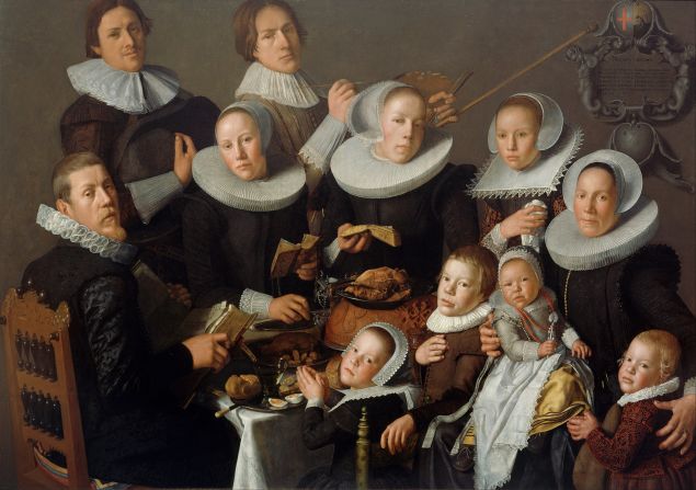 Andries van Bochoven Portrait of the painter Andries van Bochoven and his family 1629