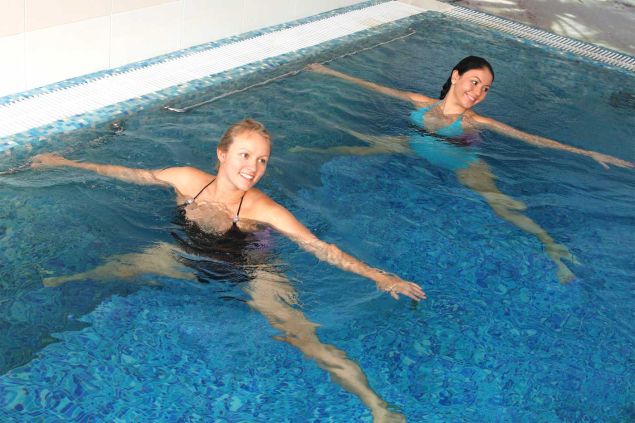 Try this throwback to simpler summer camp days (Photo: Aqua for Yoga).