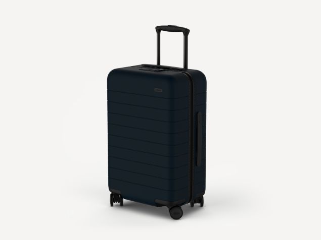 The blue Away suitcase (Photo: Courtesy Away).