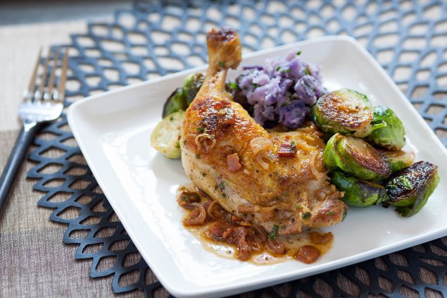 Chicken with purple potatoes from Blue Apron (Photo: Courtesy Blue Apron).