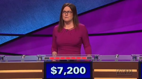 Laura Ashby taught the world what uptalking was during her stint on 'Jeopardy' this week. (Photo: Twitter)
