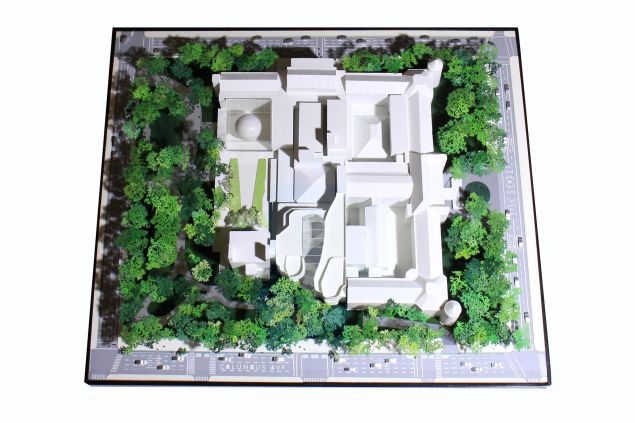 An aerial view of the expansion shows the Gilder Center's footprint in Teddy Roosevelt Park. (Photo: