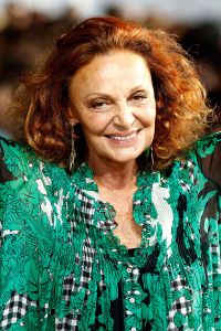 NEW YORK, NY - SEPTEMBER 07: Designer Diane von Furstenberg appears on the runway at the Diane Von Furstenberg fashion show during Mercedes-Benz Fashion Week Spring 2015 at Spring Studios on September 7, 2014 in New York City. (Photo by Peter Michael Dills/Getty Images)