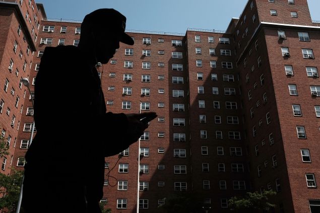 An East Harlem public housing development. (Photo: Spencer Platt for Getty Images)