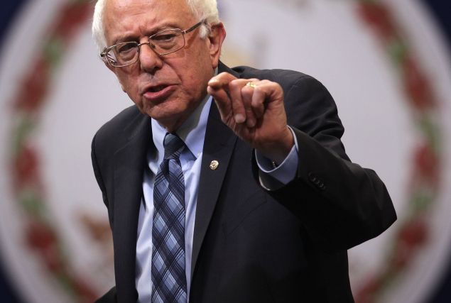 FAIRFAX, VA - OCTOBER 28: Democratic presidential candidate and U.S. Sen. Bernie Sanders (I-VT) speaks during a "National Student Town Hall" at George Mason University October 28, 2015 in Fairfax, Virginia. Sen. Sanders continued to campaign for the Democratic nomination. (Photo by Alex Wong/Getty Images)