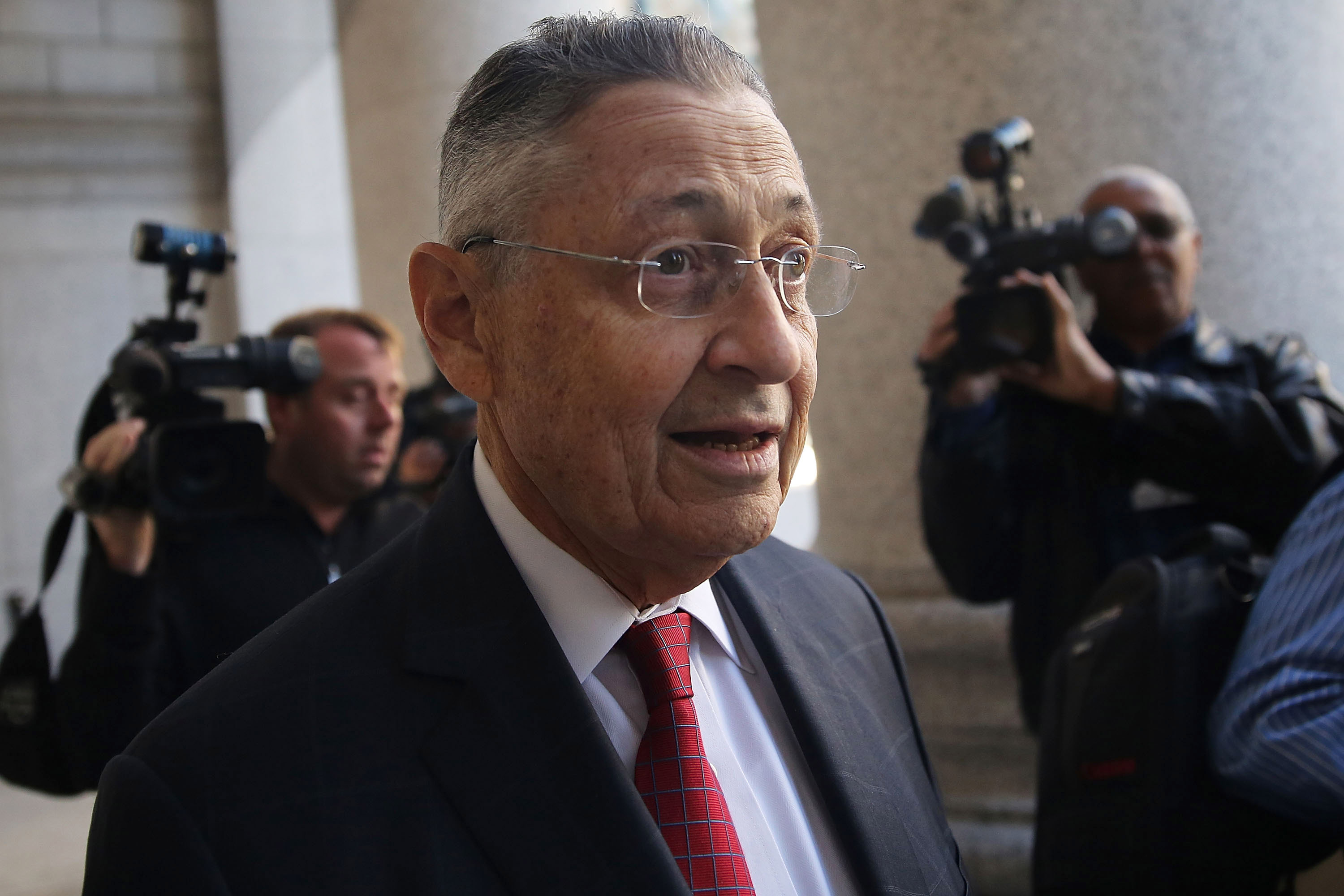 Former New York State Assembly Speaker Sheldon Silver arrives for his trial on November 3, 2015 in New York City. (Photo by Spencer Platt/Getty Images)