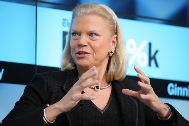 Ginni Rometty participates in a panel discussion at the New York Times 2015 DealBook Conference (Photo by Neilson Barnard/Getty Images for New York Times)