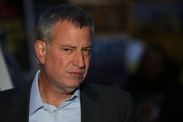 Mayor Bill de Blasio. (Photo by Spencer Platt for Getty Images)