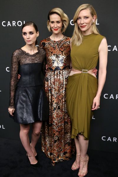 Rooney Mara, Sarah Paulson, Cate Blanchett (Photo: Getty Images).