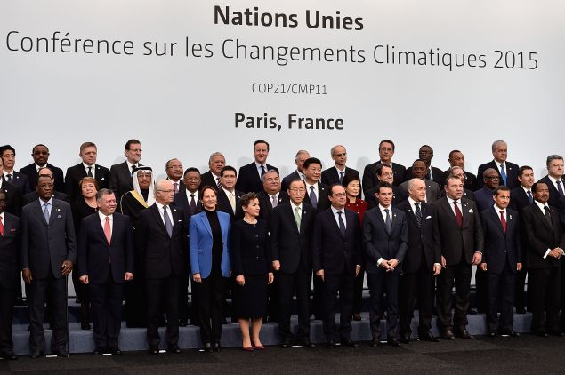 PARIS, FRANCE - NOVEMBER 30: World leaders pose during the family photo session of the Cop 21 on November 30, 2015 in Paris, France. World leaders are meeting in Paris for the start of COP21, the two-week UN climate change summit, attempting to agree on an international deal to curb greenhouse gas emissions. (Photo by Pascal Le Segretain/Getty Images)