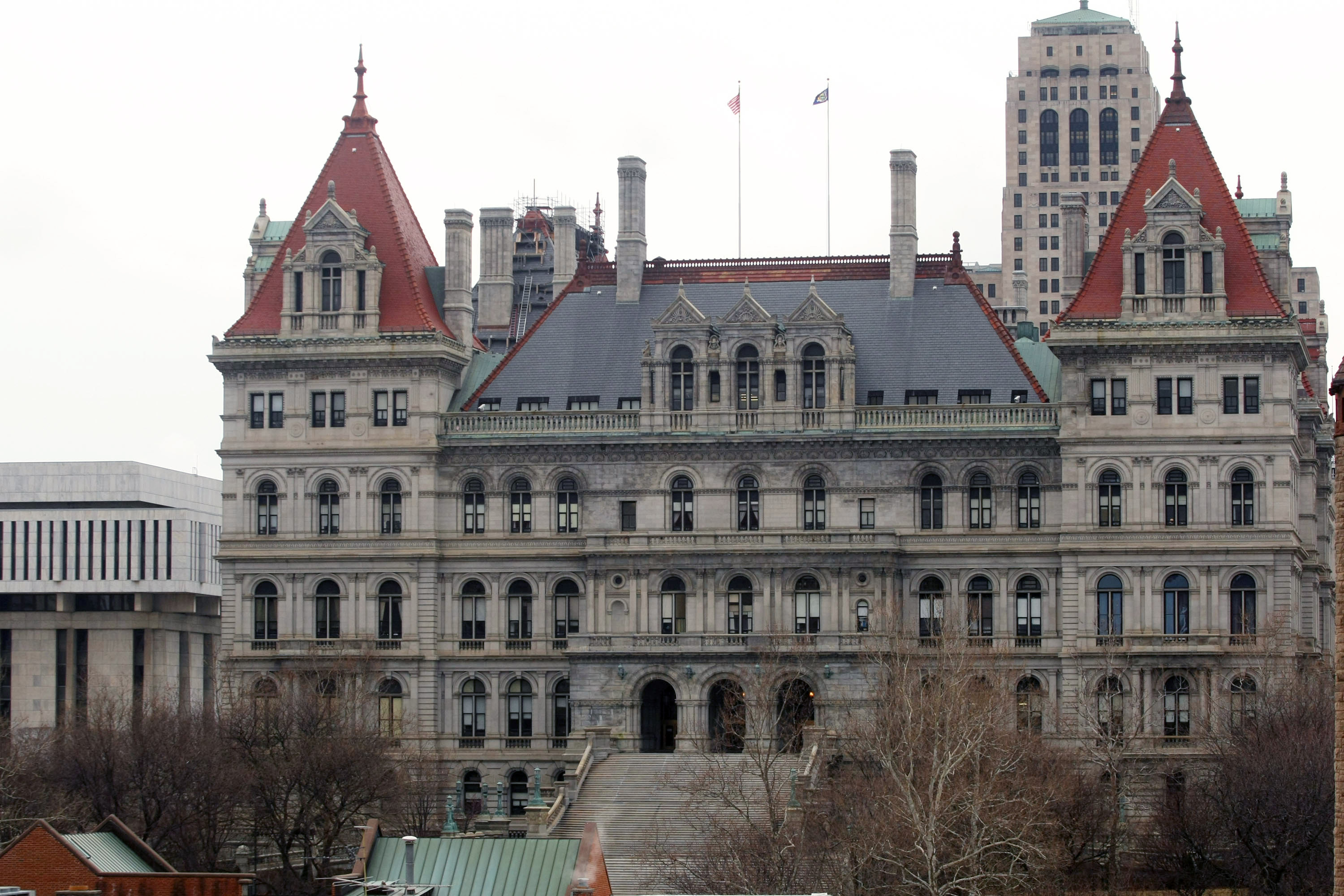 The New York State Capitol building is seen March 16, 2008 in Albany. 