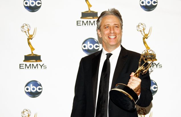 Jon Stewart is taking his Emmys over to HBO. (Getty)