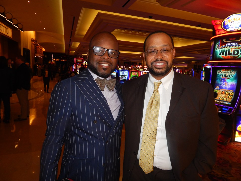Derrick Greene, left, with veteran operative Braxton Plummer, who's also going to be doing some work for Murphy.