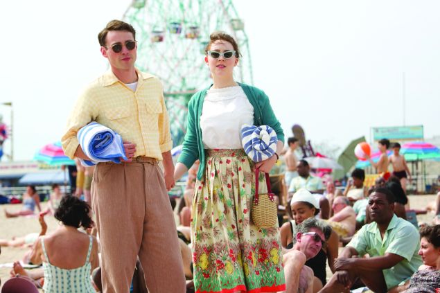 Emory Cohen as "Tony" and Saoirse Ronan as "Eilis" in BROOKLYN. (Photo: Kerry Brown/Twentieth Century Fox Film Corporation)