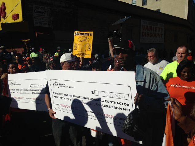 Protesters Rally in Bedford-Stuyvesant (Photo: Will Bredderman for Observer).