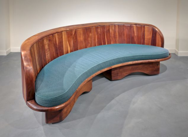 A Wharton Esherick sofa from the Moderne Gallery of Philadelphia, $125,000. (Courtesy: Artsy.net)