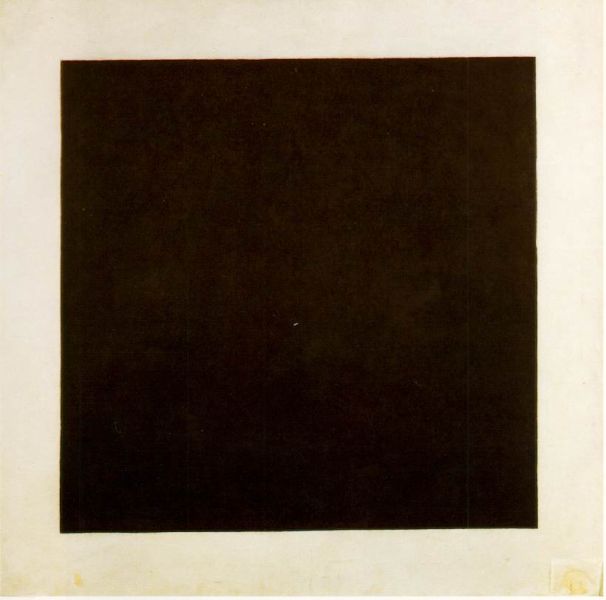 Kazimir Malevich, Black Square, c.1923, State Russian Museum, St. Petersburg, Russia. (Photo: Wikimedia Commons)