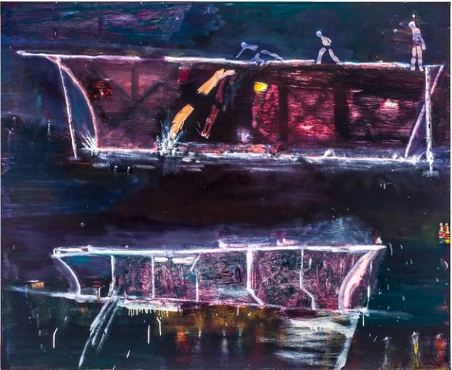 Katherine Bradford, Night Divers, 2013. (Photo: Courtesy of the artist and Canada)