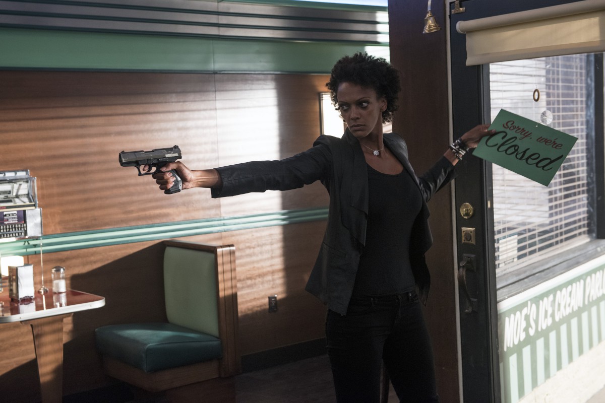HEROES REBORN -- "Sundae, Bloody Sunday" Episode 109 -- Pictured: Judith Shekoni as Joanne Collins -- (Photo by: Christos Kalohoridis/NBC)